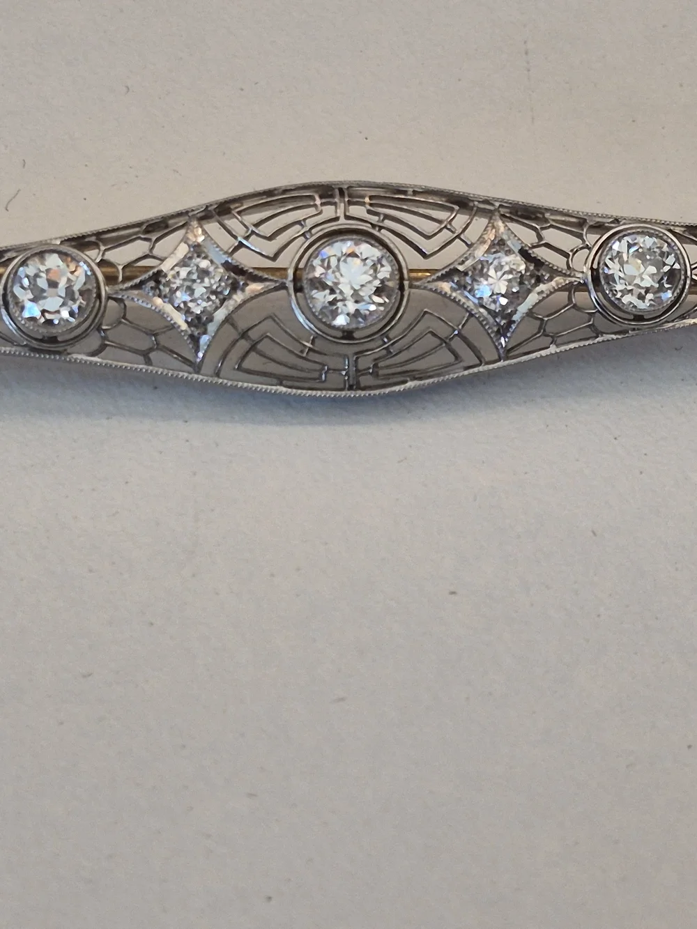 Vintage platinum 14k